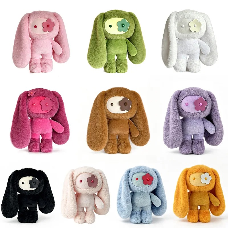 Kids Toys Supplier - 30 センチメートルかわいいジュジュウサギぬいぐるみフラワーアイバニーぬいぐるみかわいい長い耳のおもちゃ家の装飾グッズギフト女の子のための