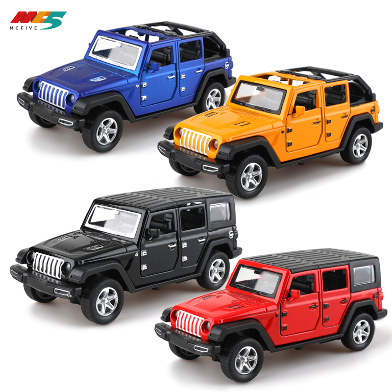 Kids Toys Jeep - 1:36合金ジープ・ラングラー プルバックオフロードカーおもちゃ 模造オフロードプルバックカー、男の子と子供向けおもちゃ