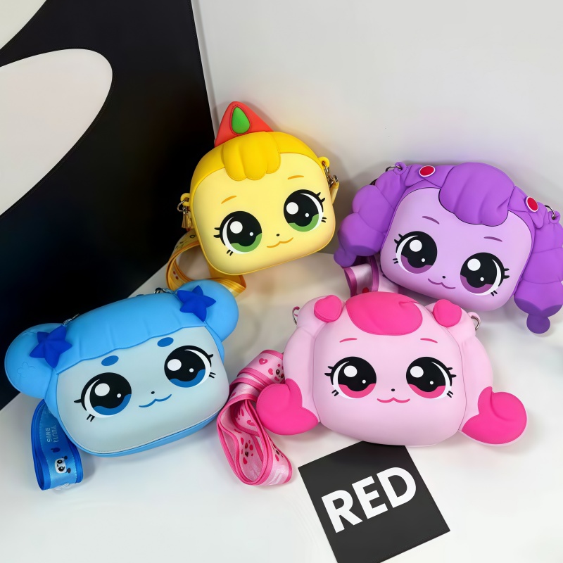 Kids Toys Supplier - 熱い販売在庫ありかわいいキャッチ! Teenieping クロスボディバッグガールギフトシリコーン子供小銭入れ漫画アニメおもちゃティーンギフト