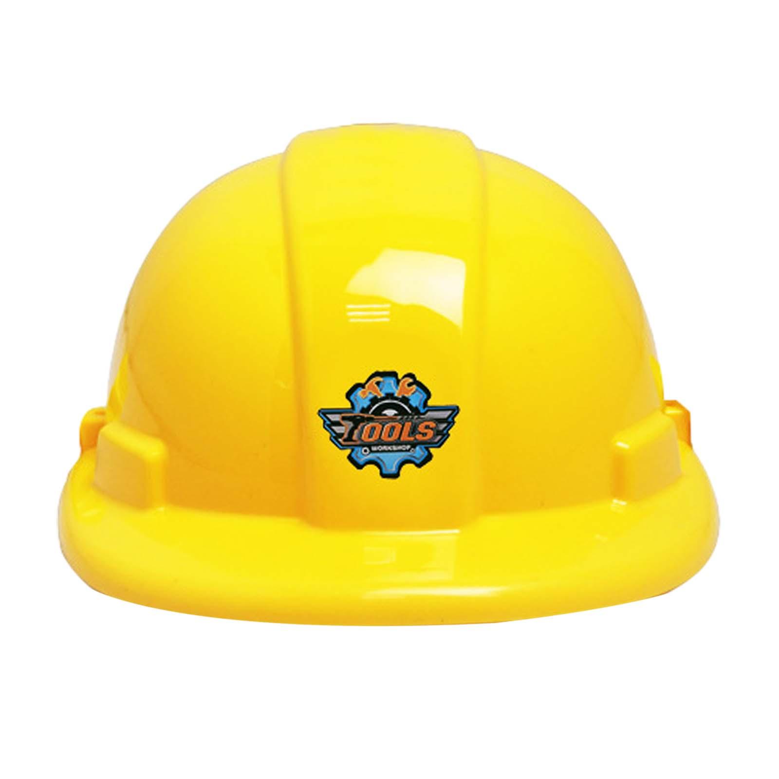 Kids Toys Yellow - キッズ建設帽子おもちゃ建設作業員ヘルメットごっこ遊びセットドレス用