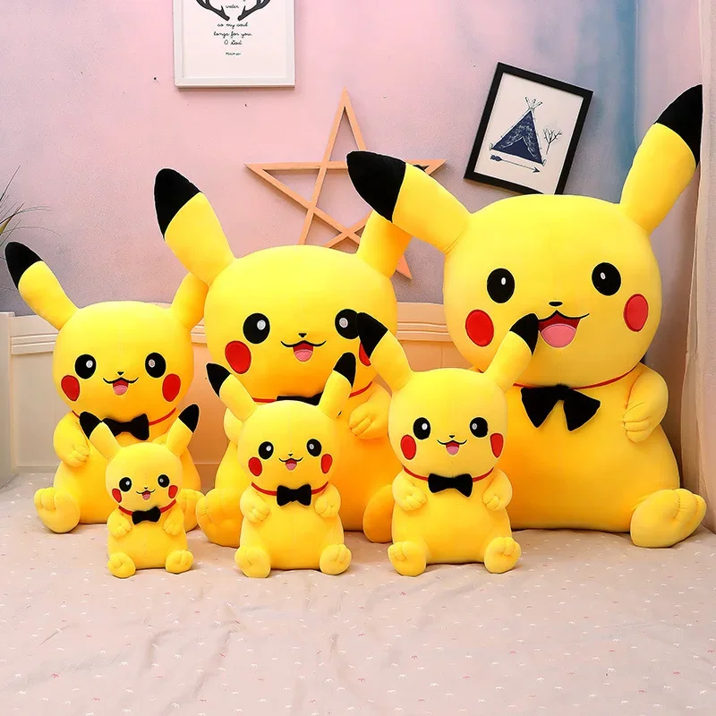 Kids Toys Yellow - ポケモンビッグサイズ80cmピカチュウぬいぐるみかわいいアニメ黄色のエルフぬいぐるみ人形ソフトぬいぐるみ漫画人形誕生日プレゼント子供女の子向け