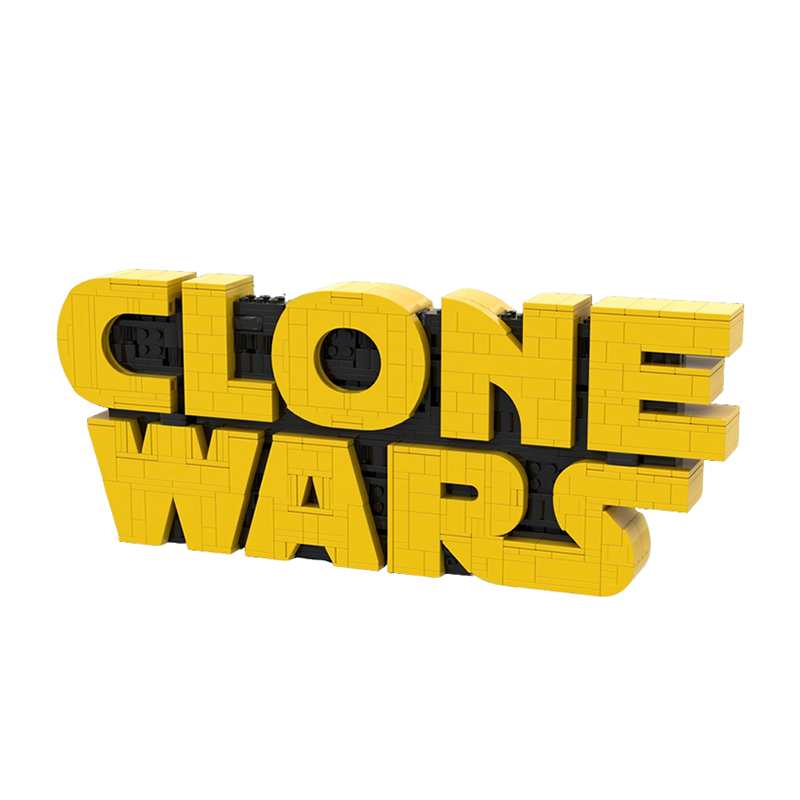 Kids Toys Logo - 742ピース MOC クローンウォーズ ロゴ スターバトル モデル