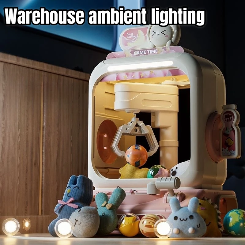 Kids Toys Vending Machine - クレーンゲームおもちゃ電子アーケードゲーム調整可能なキャッチドールマシン音楽ミニ自動販売機子供のための誕生日プレゼント