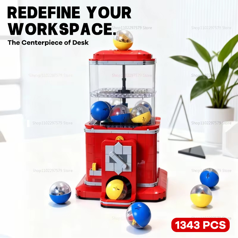 Kids Toys Vending Machine - 新しいクリエイティブ自動販売機ビルディングブロックセット 1343 個コイン式プレイゲームおもちゃ子供女の子男の子誕生日ギフト教育キット