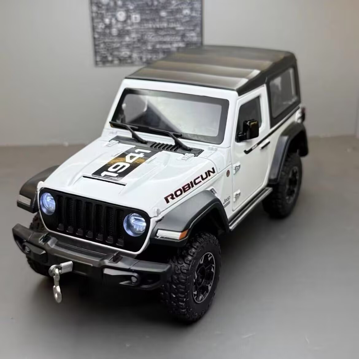 Kids Toys Jeep - 1:24 ジープ ラングラー ルビコン 合金車モデル ダイキャストメタル