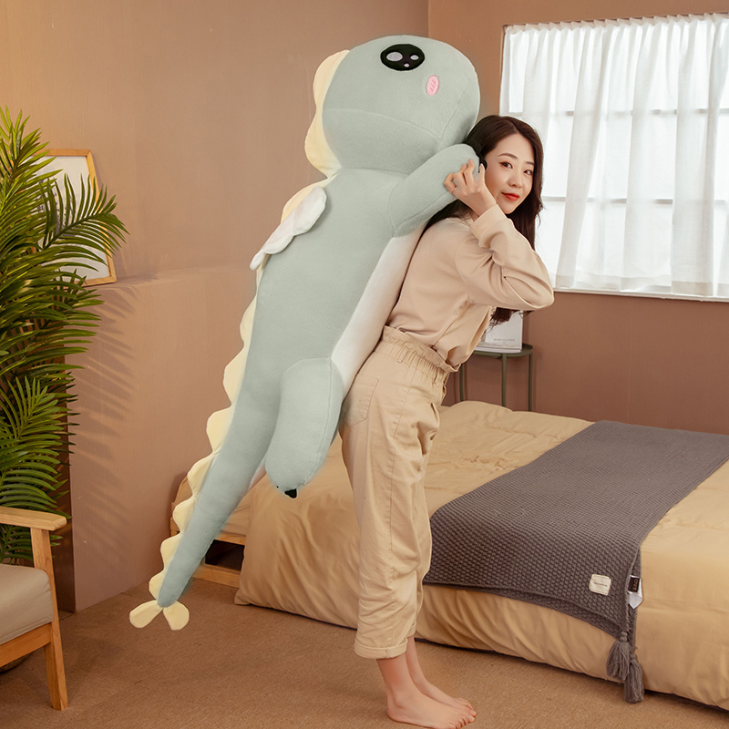 Kids Toys In Wholesale - 卸売 大きな長い可愛い恐竜ぬいぐるみ 柔らかい漫画風動物エンジェルぬいぐるみ彼氏枕 子供 女の子 誕生日プレゼント