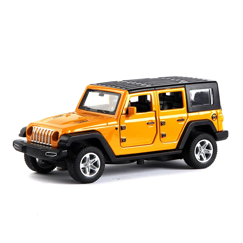 Kids Toys Jeep - ジープ-ジープラングラーオフロードカーモデル、シミュレーションおもちゃ、装飾、装飾品、子供向けのコレクションおもちゃ、1:36