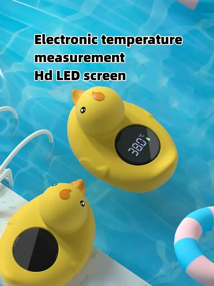 黄色いアヒルの漫画かわいい子供用温度計フローティング防水おも - Kids Toys Yellow のレビューと価格