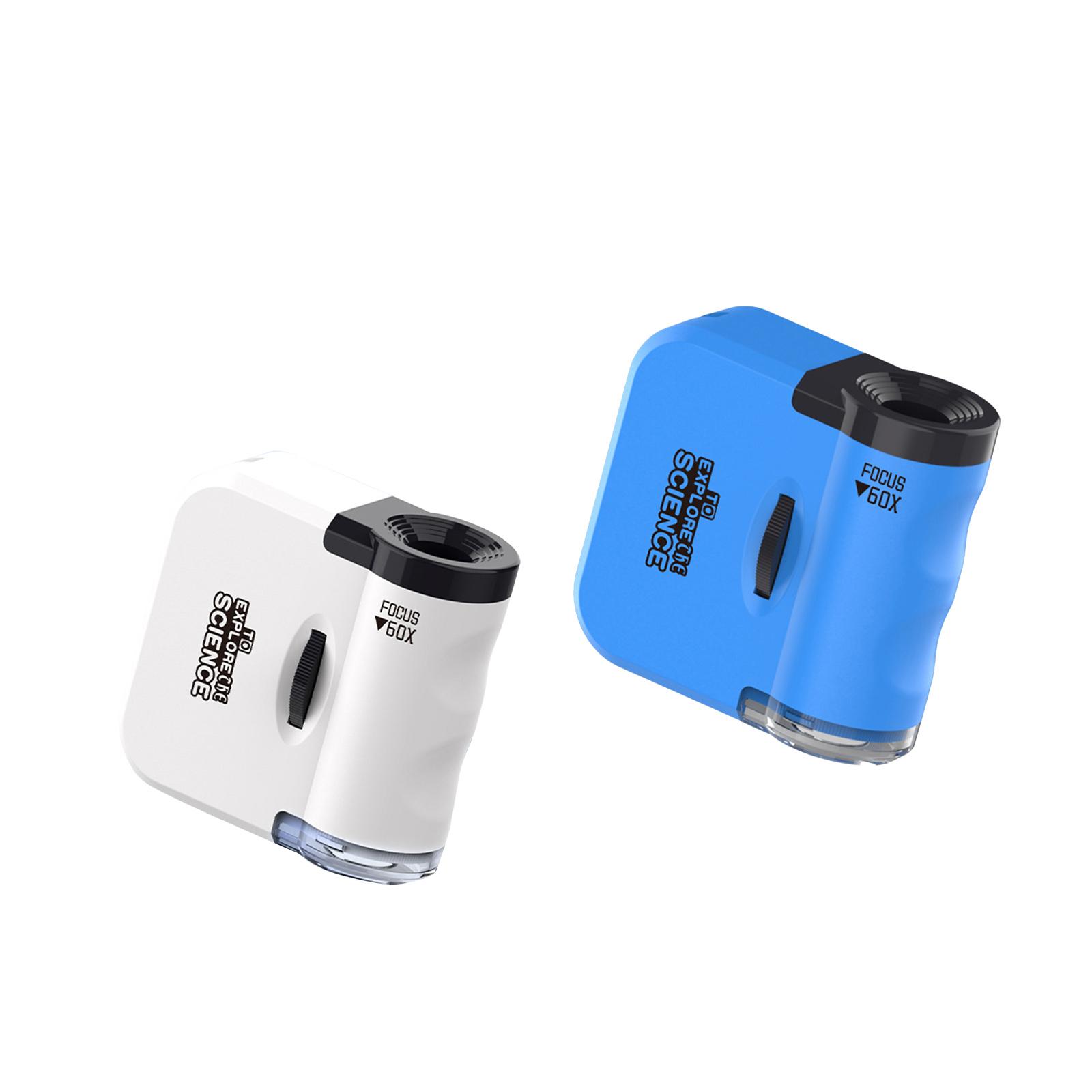 ミニおもちゃ顕微鏡 ハンドヘルドポケット顕微鏡 60倍LED - Microscope Kids Science のレビューと価格