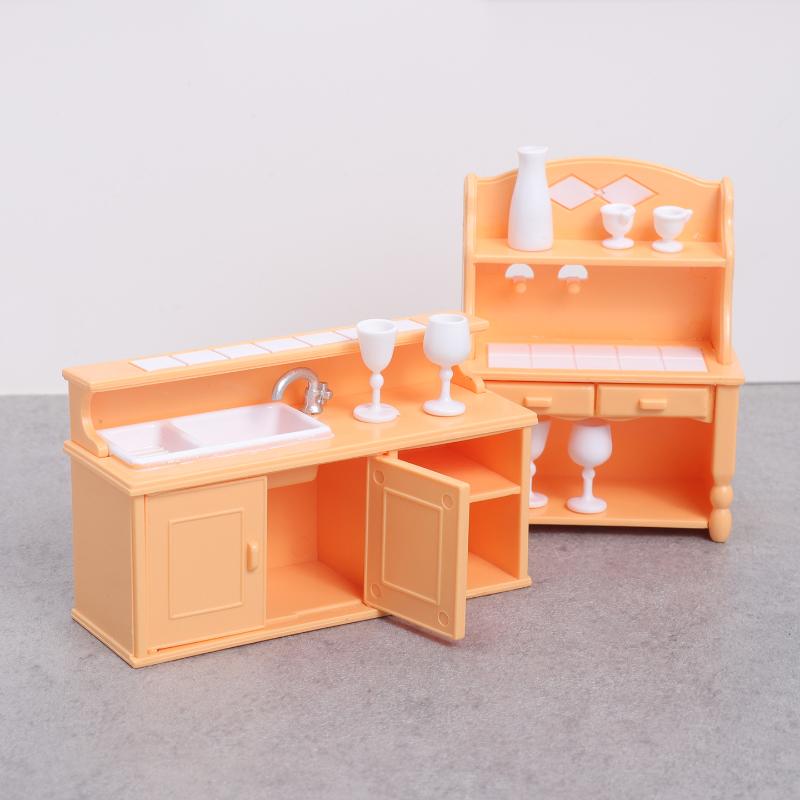 (.) 1 セットドールハウスキッチン家具キット 1:12  - Dollhouse Furniture Set のレビューと価格