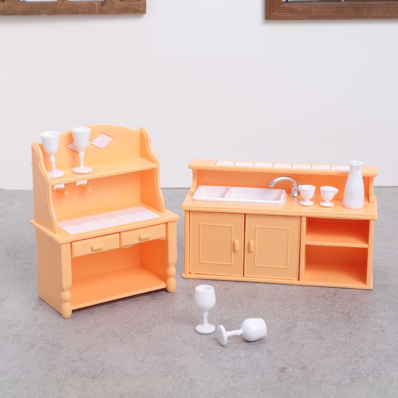 (.) 1 セットドールハウスキッチン家具キット 1:12  - Dollhouse Furniture Set のレビューと価格
