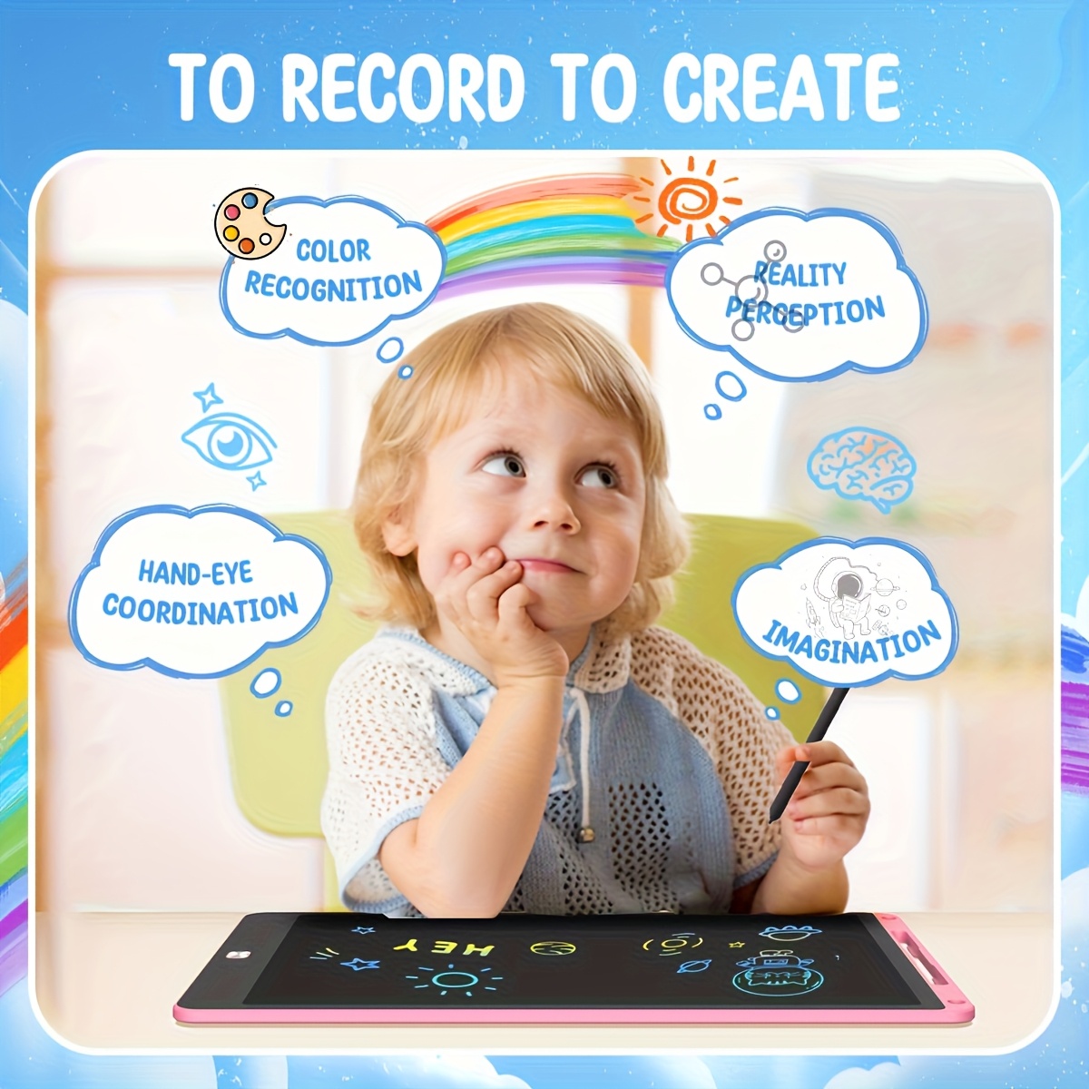 8.5 インチ LCD 描画タブレット 30 個 マジック黒 - Learning Tablet Kids のレビューと価格