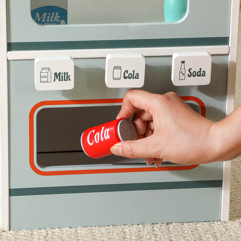 子供用木製食料品店プレイセット、子供用プレイストア木製スーパ - Kids Toys Vending Machine のレビューと価格