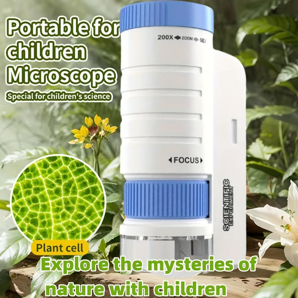 ハンドヘルド顕微鏡キットラボホームスクール生物科学教育玩具子 - Microscope Kids Science のレビューと価格