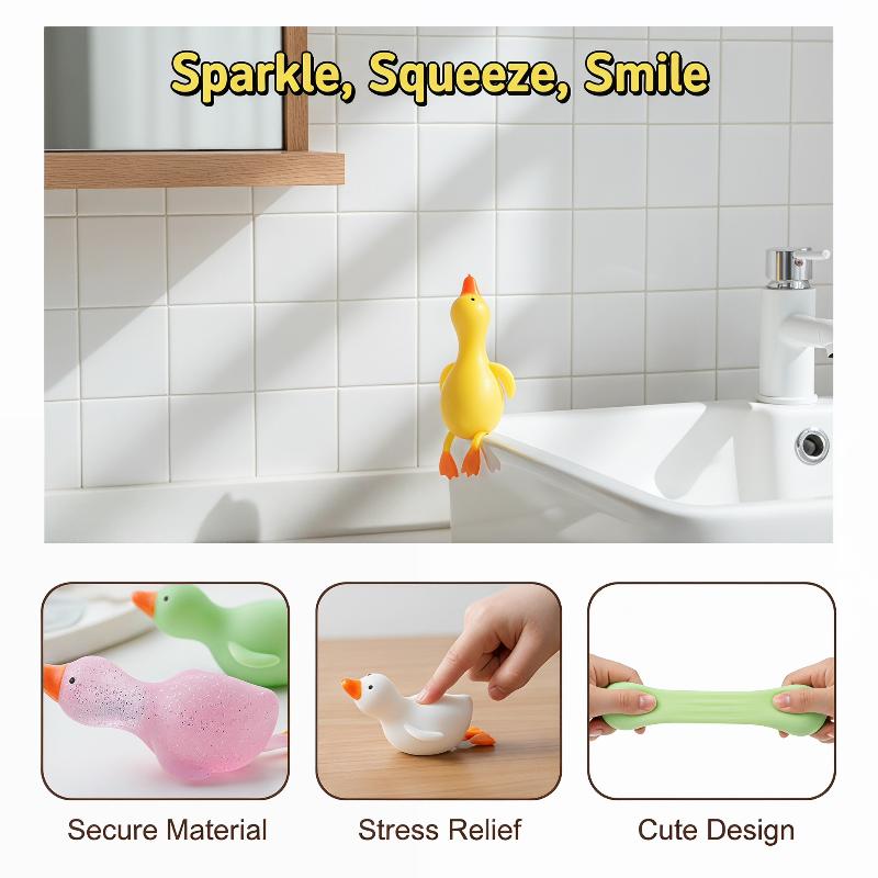 絞って遊べるアヒル型ストレス解消おもちゃ、黄色いアヒルの砂彫 - Kids Toys Yellow のレビューと価格