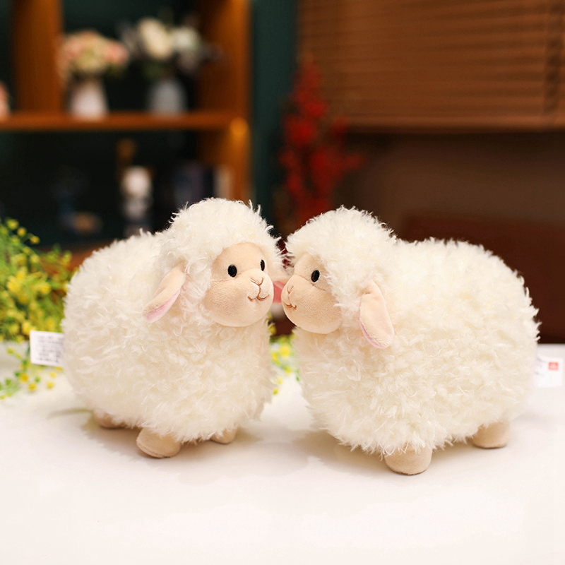 卸売 22cm/35cm 綿菓子 ドゥドゥ 羊のぬいぐるみ  - Kids Toys In Wholesale のレビューと価格
