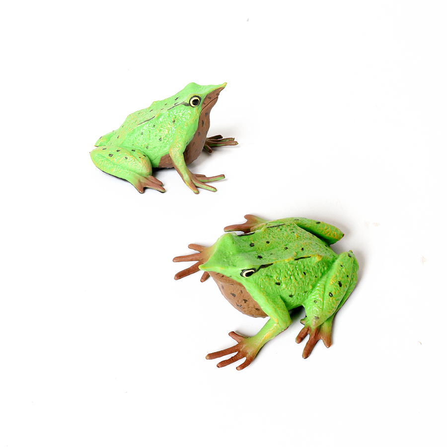子供のための虹の森の動物のアクションフィギュア,カエル,木の - Kids Toys Review のレビューと価格