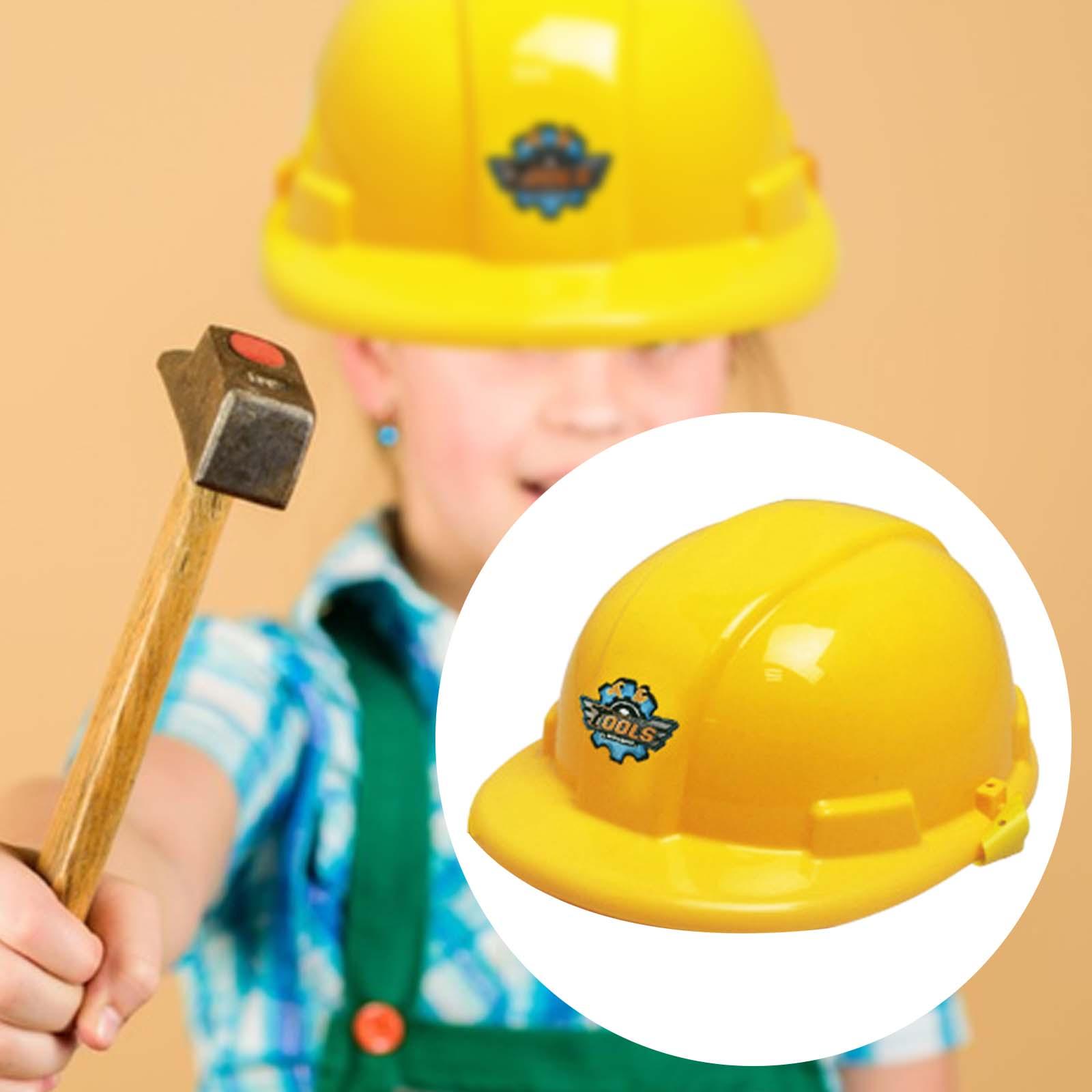 キッズ建設帽子おもちゃ建設作業員ヘルメットごっこ遊びセットド - Kids Toys Yellow のレビューと価格