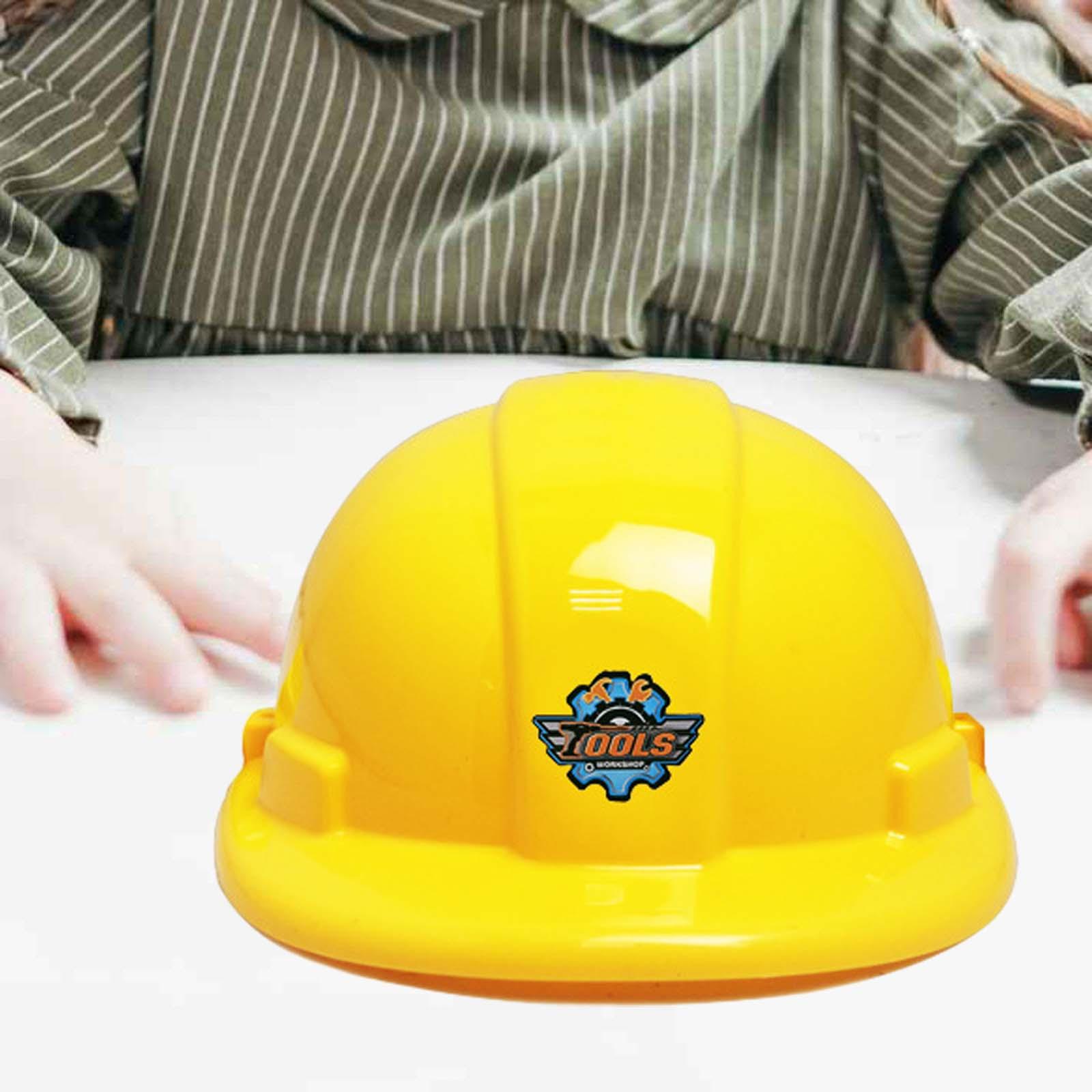 キッズ建設帽子おもちゃ建設作業員ヘルメットごっこ遊びセットド - Kids Toys Yellow のレビューと価格