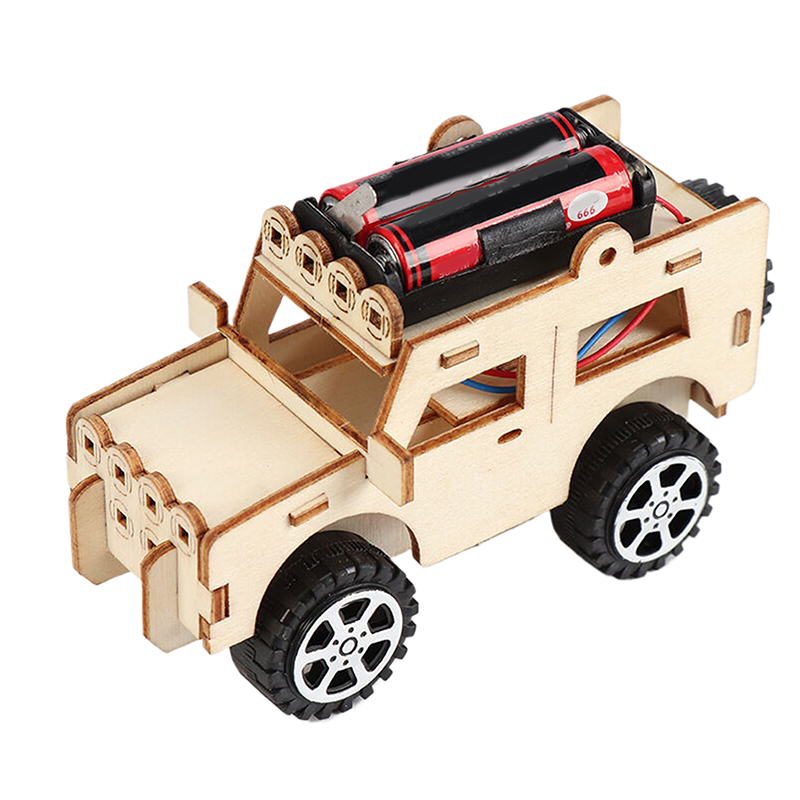 子供向けDIY手作りテクノロジー玩具；木製科学パズルモデル； - Kids Toys Jeep のレビューと価格