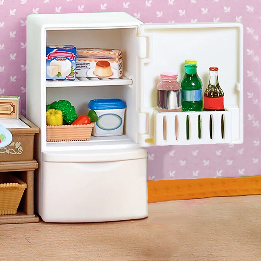 ドールハウスミニチュア冷蔵庫：1/12ミニチュア模擬キッチン - Dollhouse Furniture Set のレビューと価格