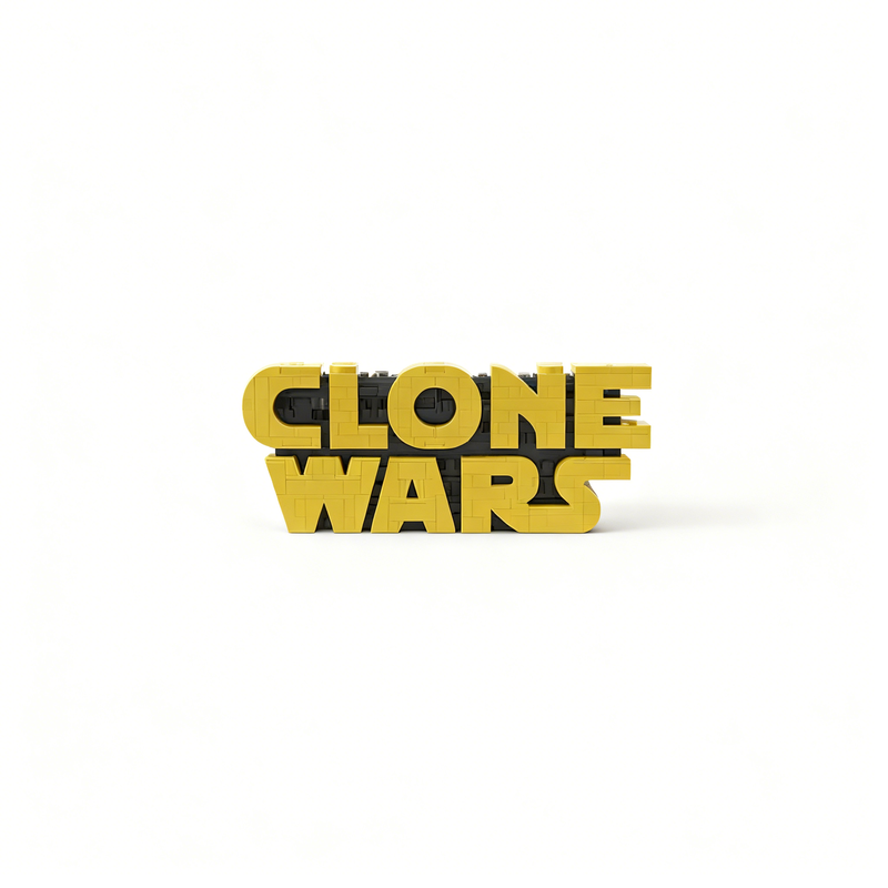 742ピース MOC クローンウォーズ ロゴ スターバトル  - Kids Toys Logo のレビューと価格