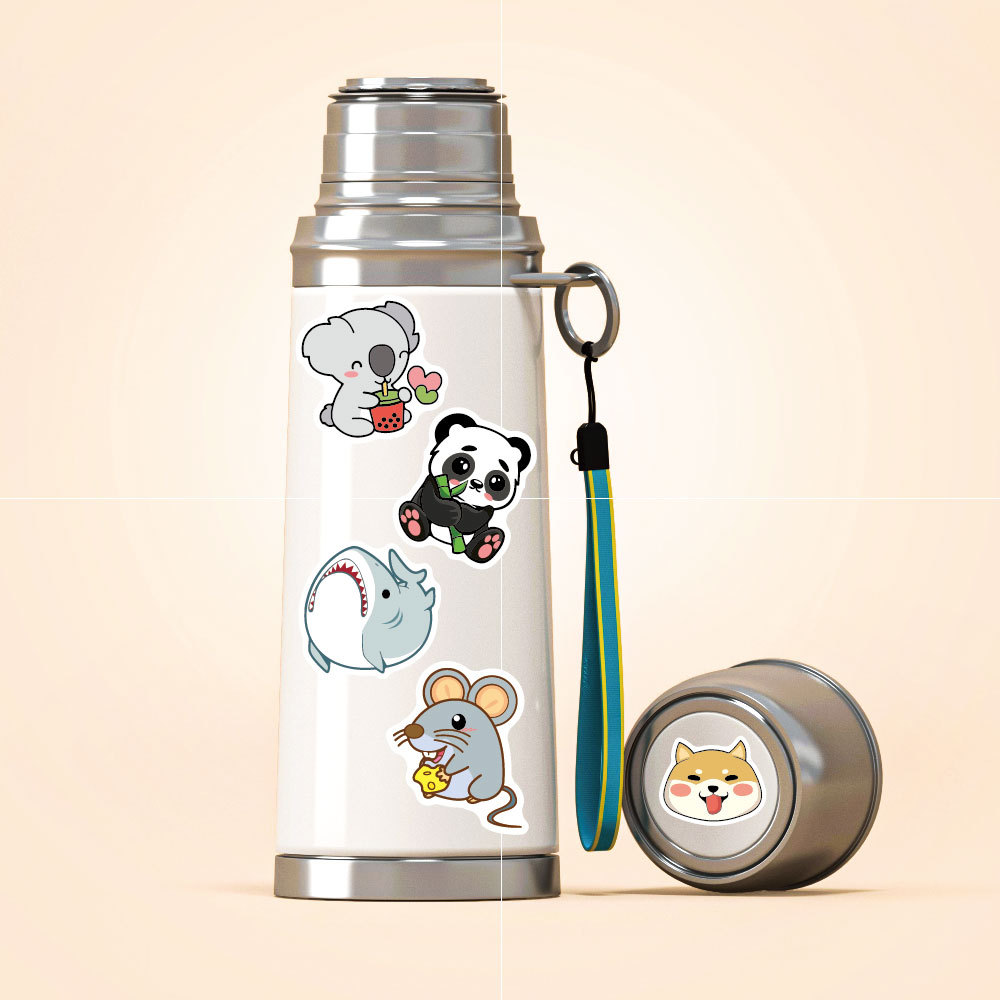 子供のための面白い漫画の動物のステッカー、かわいいデカールの - Kids Toys Logo のレビューと価格