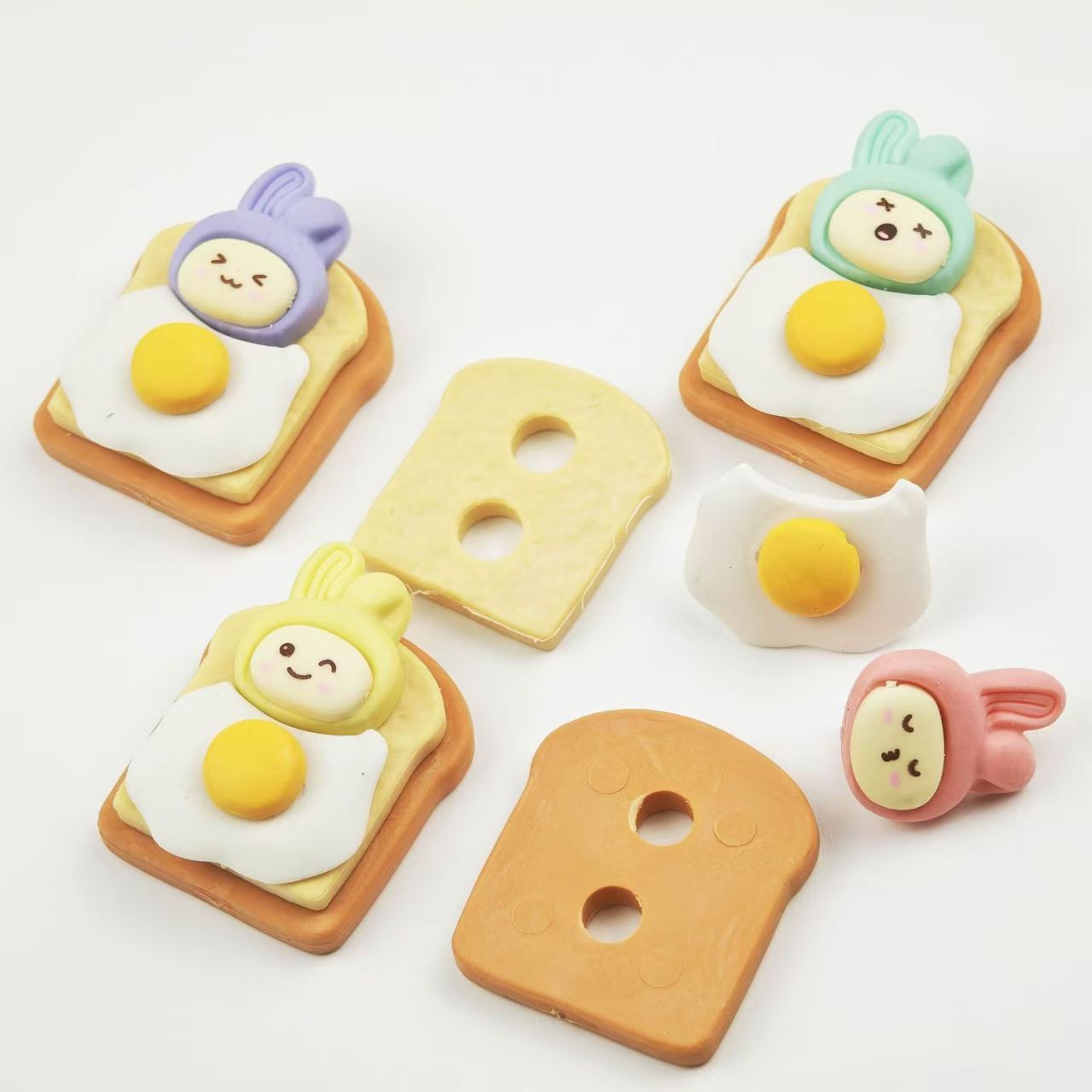 卸売36個入り可愛いウサギのトースト型消しゴム 子供用 取り - Kids Toys In Wholesale のレビューと価格