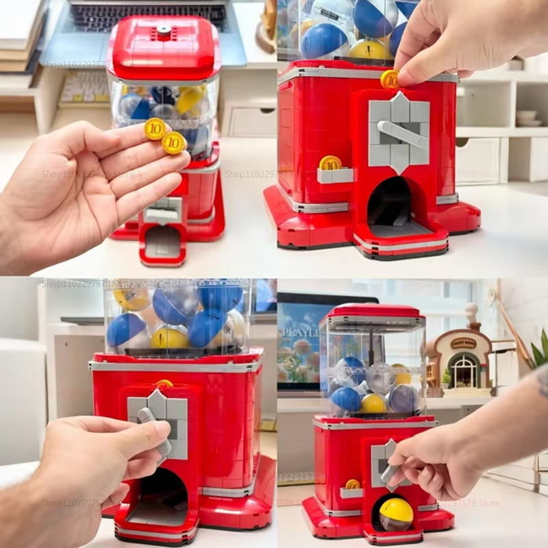 新しいクリエイティブ自動販売機ビルディングブロックセット 1 - Kids Toys Vending Machine のレビューと価格