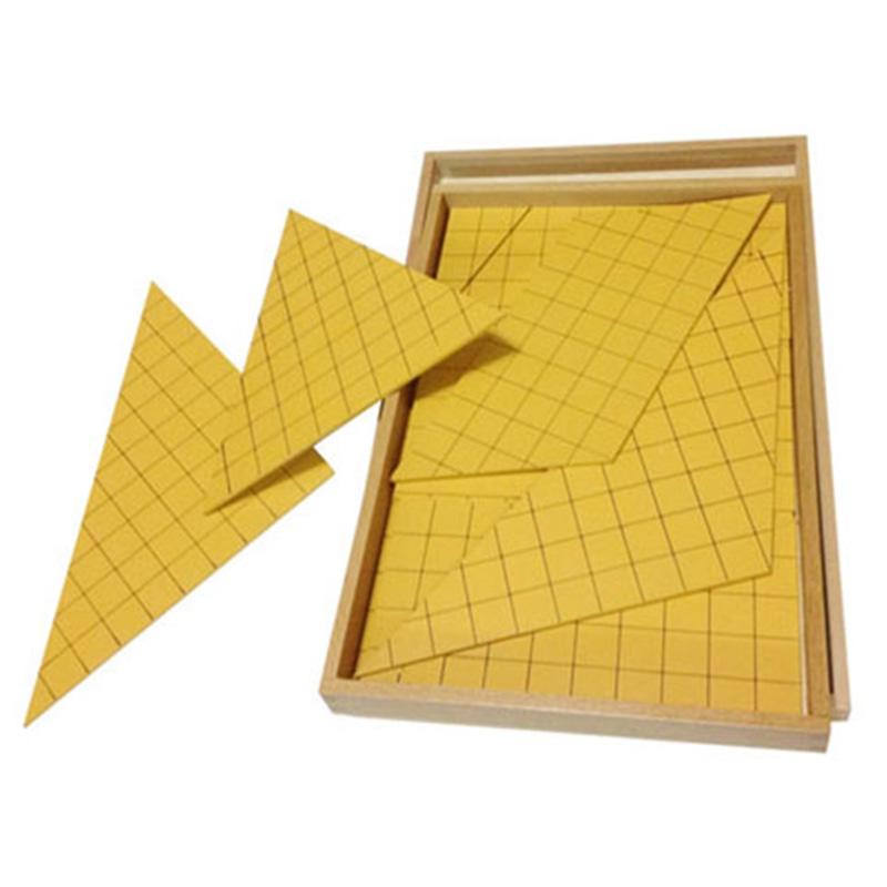 モンテッソーリ子供のおもちゃベビー木黄色三角形ためエリア学習 - Kids Toys Yellow のレビューと価格
