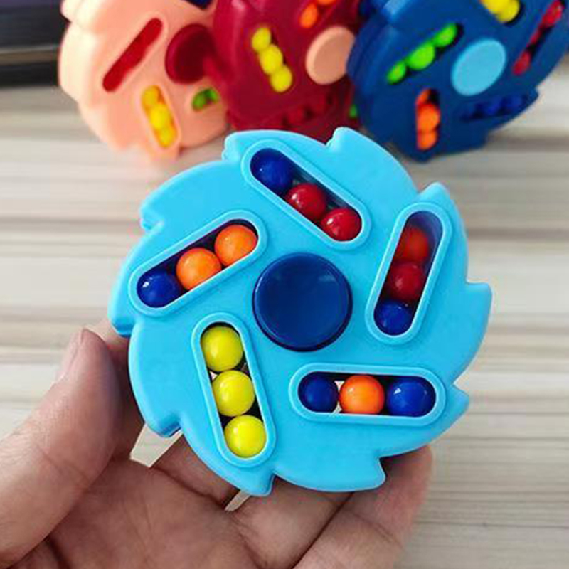 2 個のマジック回転豆パズルキューブスピナー安いものストレス - Kids Toys Low Price のレビューと価格