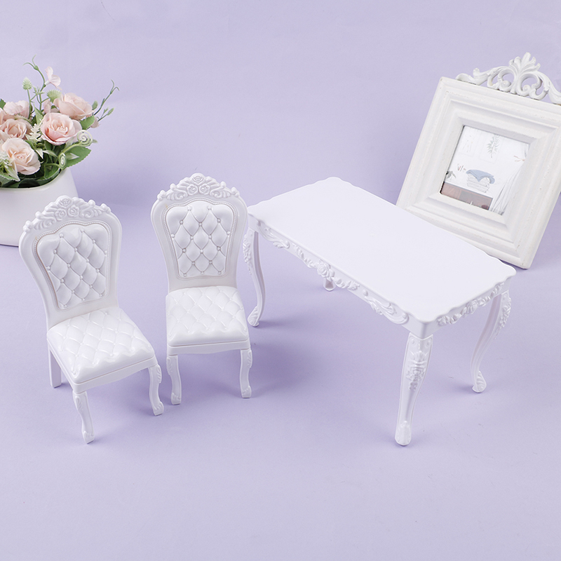 ドールハウス 1:6 キッチン家具 ダイニングテーブル 椅子 - Dollhouse Furniture Set のレビューと価格