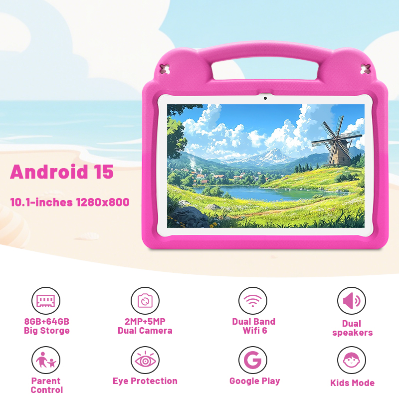 R16PRO 10.1インチ子供用学習タブレット Andro - Learning Tablet Kids のレビューと価格