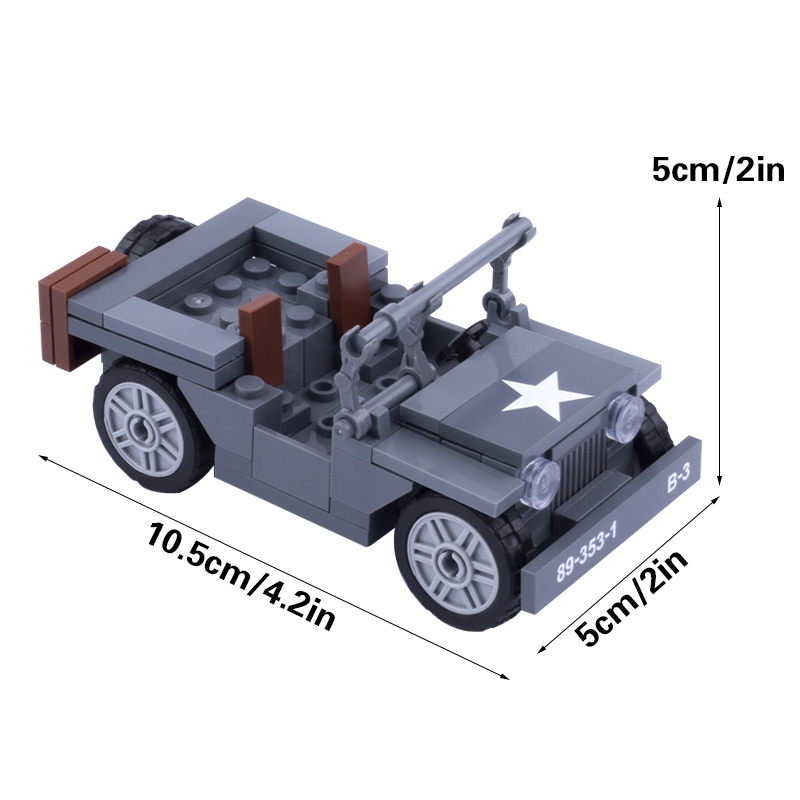 おもちゃの軍用フィギュア,ミリタリースアーミー車のビルディン - Kids Toys Jeep のレビューと価格
