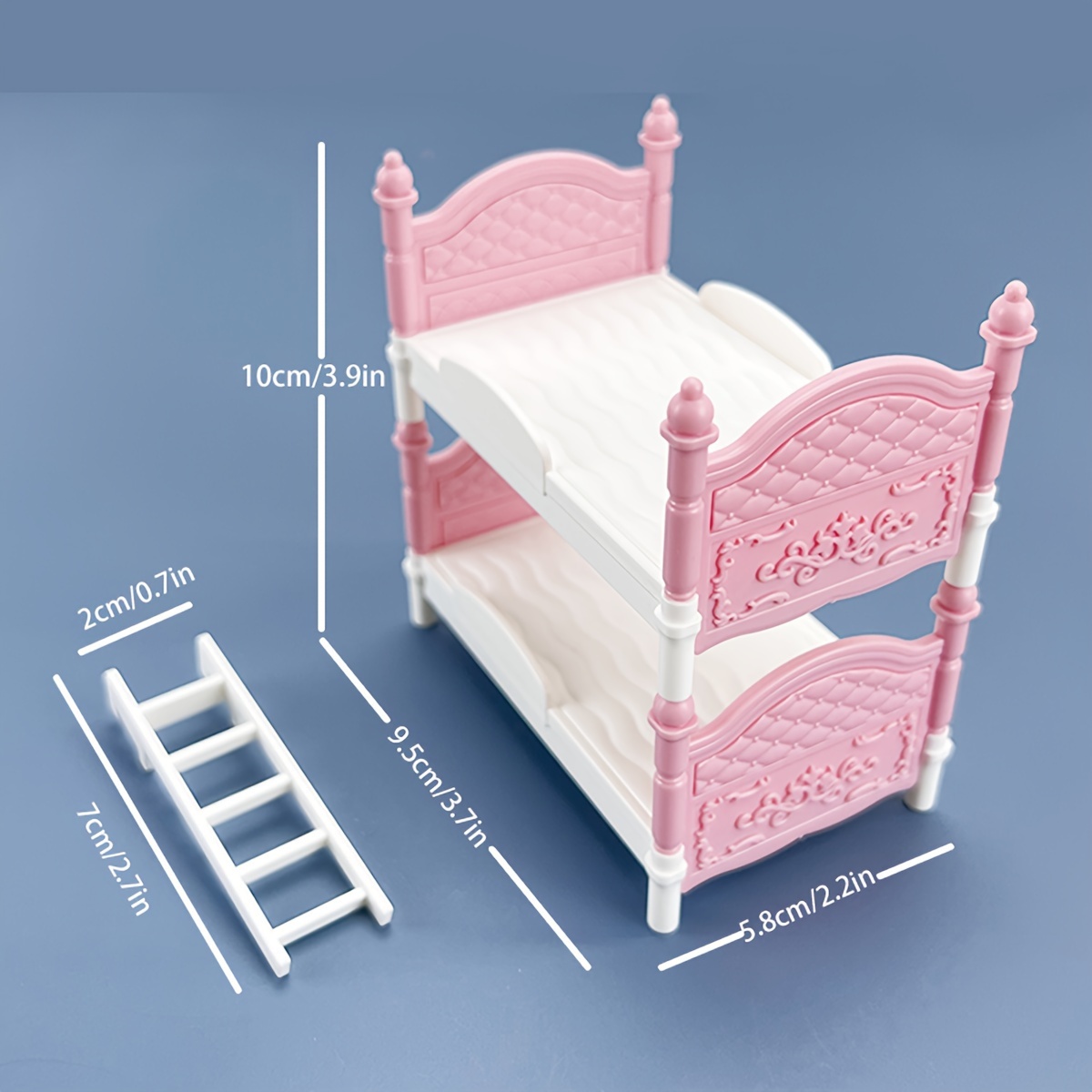 ミニチュアドールハウスダブルベッド寝室装飾玩具ドールハウスア - Dollhouse Furniture Set のレビューと価格