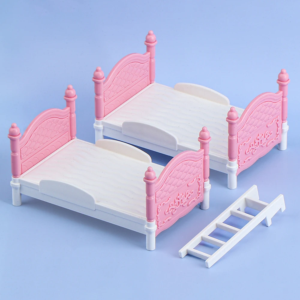 ミニチュアドールハウスダブルベッド寝室装飾玩具ドールハウスア - Dollhouse Furniture Set のレビューと価格
