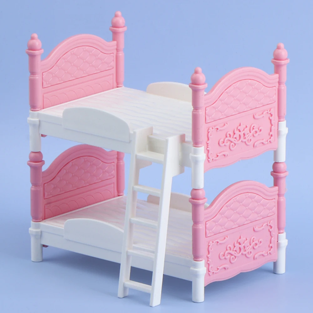 ミニチュアドールハウスダブルベッド寝室装飾玩具ドールハウスア - Dollhouse Furniture Set のレビューと価格