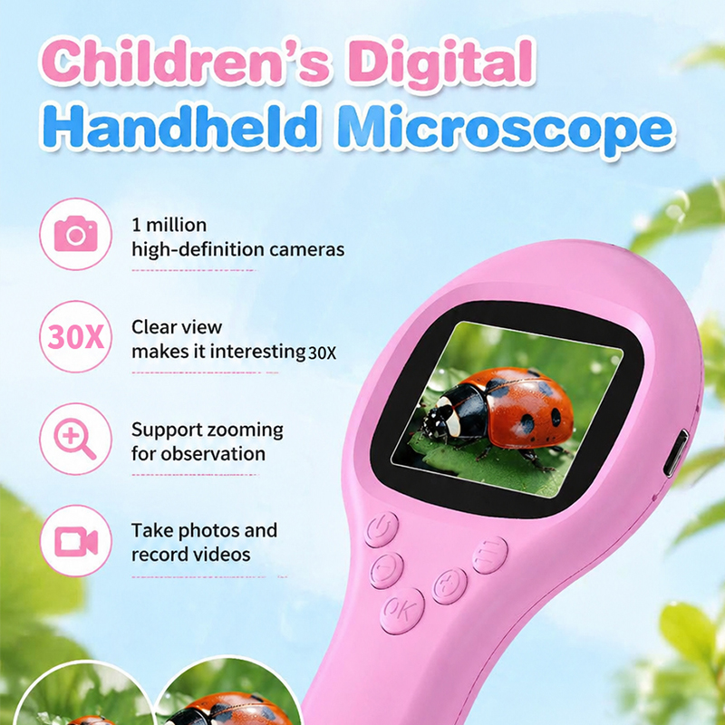 ハンドヘルド HD デジタル顕微鏡 1000X コンピュータ - Microscope Kids Science のレビューと価格