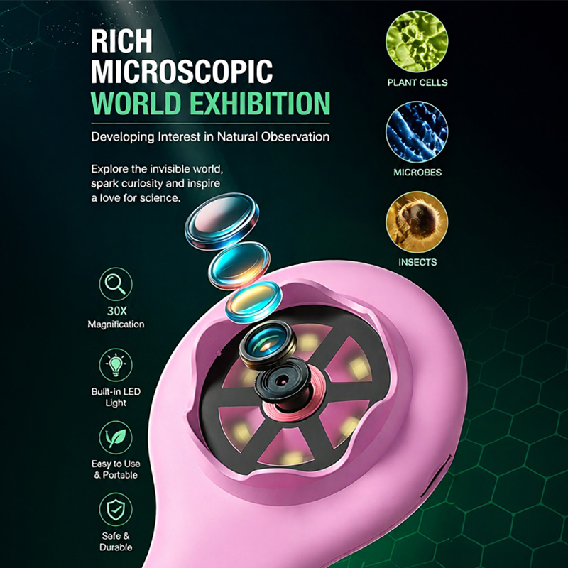 ハンドヘルド HD デジタル顕微鏡 1000X コンピュータ - Microscope Kids Science のレビューと価格