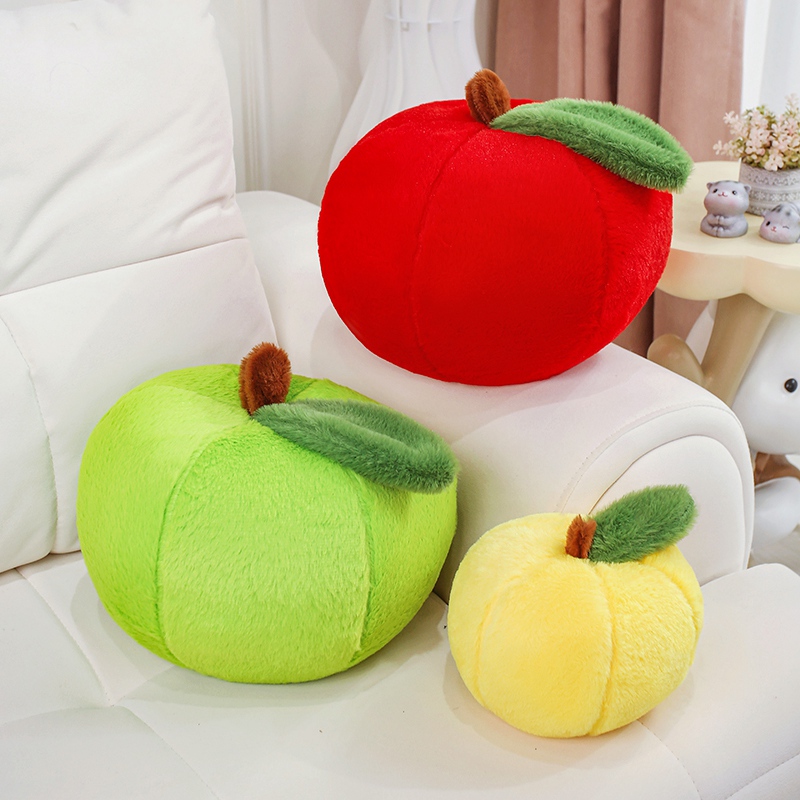 アップルぬいぐるみ 大きな人形 赤 緑 黄 ピンク 植物型枕 - Kids Toys Yellow のレビューと価格