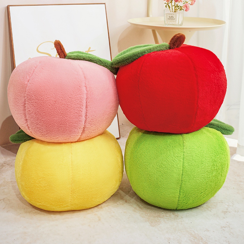 アップルぬいぐるみ 大きな人形 赤 緑 黄 ピンク 植物型枕 - Kids Toys Yellow のレビューと価格
