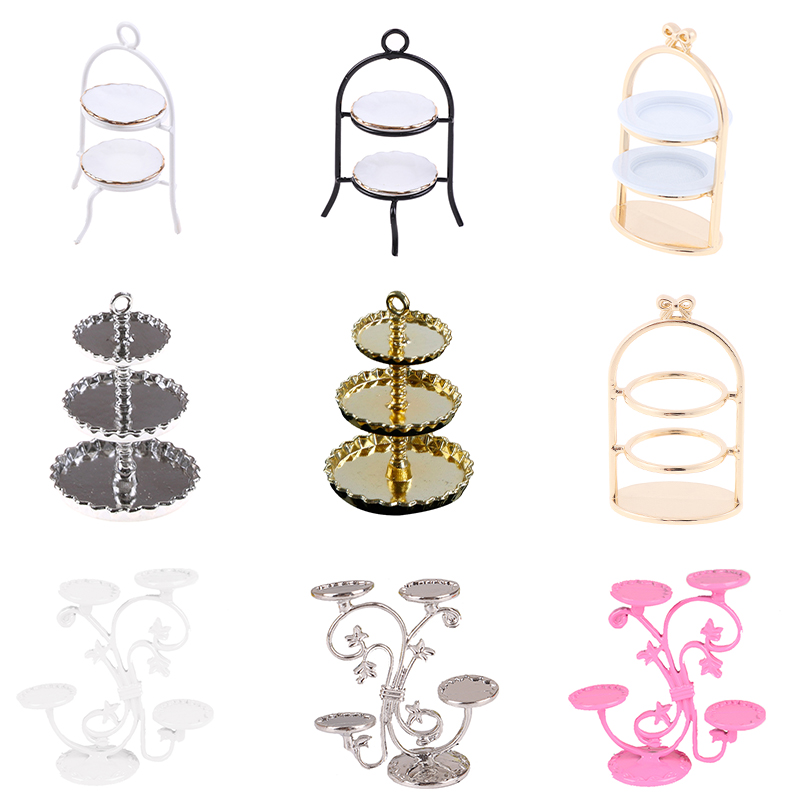 3Dミニチュア食品,1p,素敵なデザートホルダー,ケーキスタ - Dollhouse Furniture Set のレビューと価格