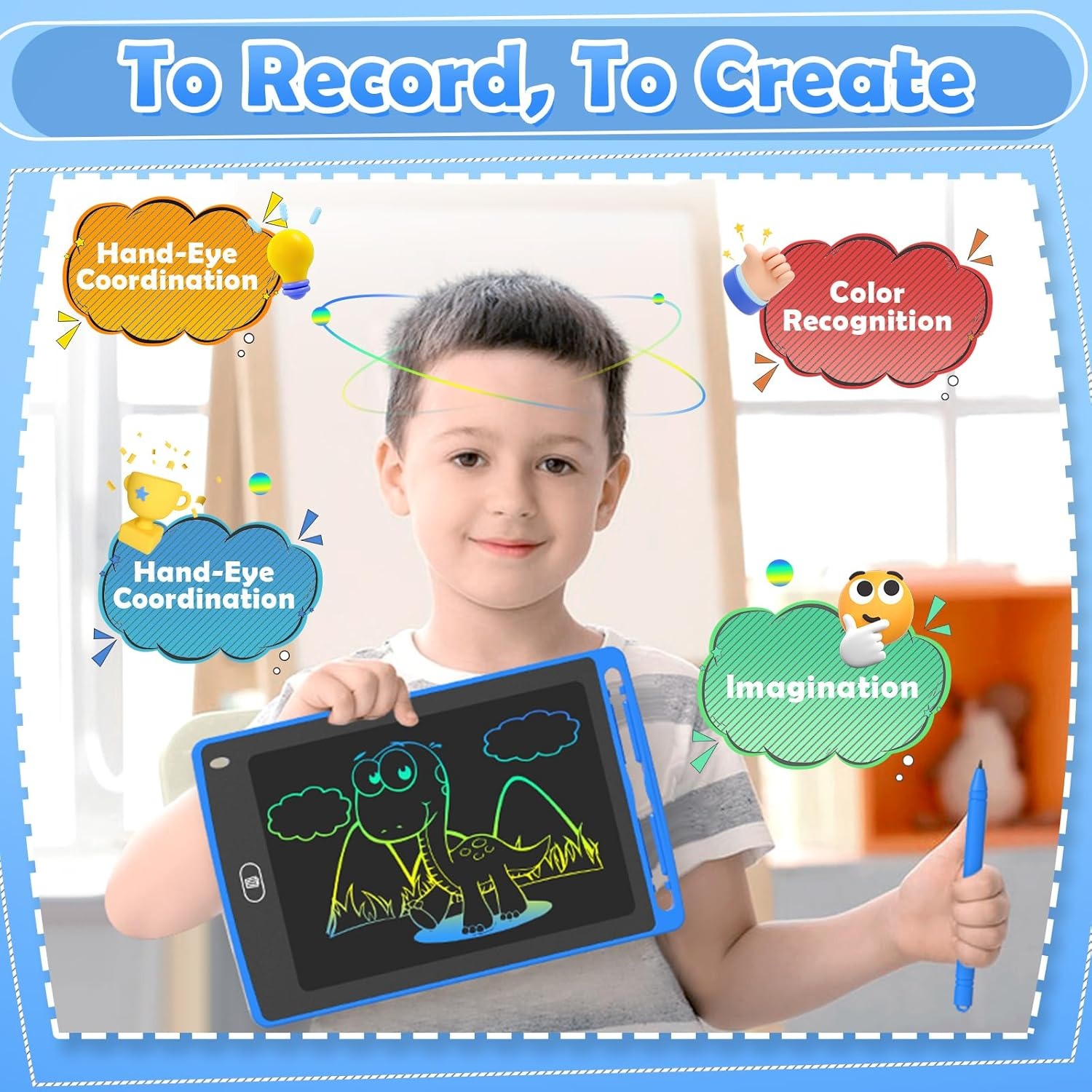 子供用LCDライティングタブレット、8.5インチカラフルな落 - Learning Tablet Kids のレビューと価格