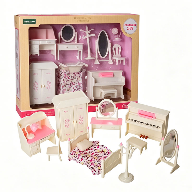 1/12 スケールドールハウス家具セット寝室バスルームキッチ - Dollhouse Furniture Set のレビューと価格
