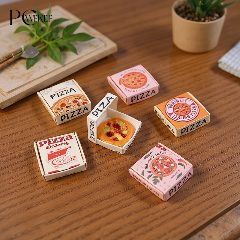 6 個ドールハウスミニチュアピザまたは梱包箱モデルキッチン食 - Dollhouse Furniture Set のレビューと価格