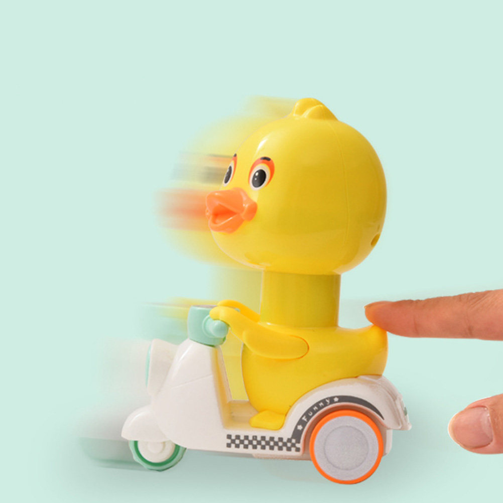 3個セット 小さな黄色いアヒルのプル式摩擦車両 漫画風 子供 - Kids Toys Yellow のレビューと価格
