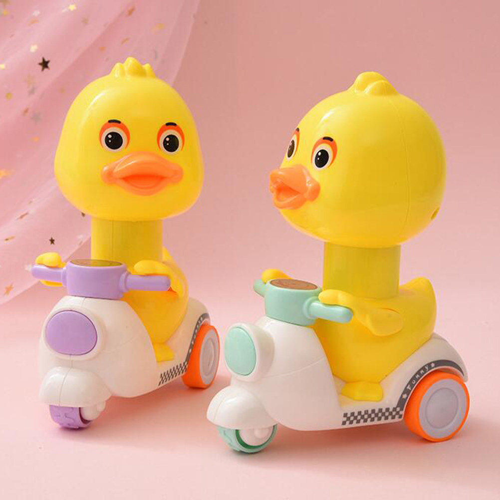 3個セット 小さな黄色いアヒルのプル式摩擦車両 漫画風 子供 - Kids Toys Yellow のレビューと価格