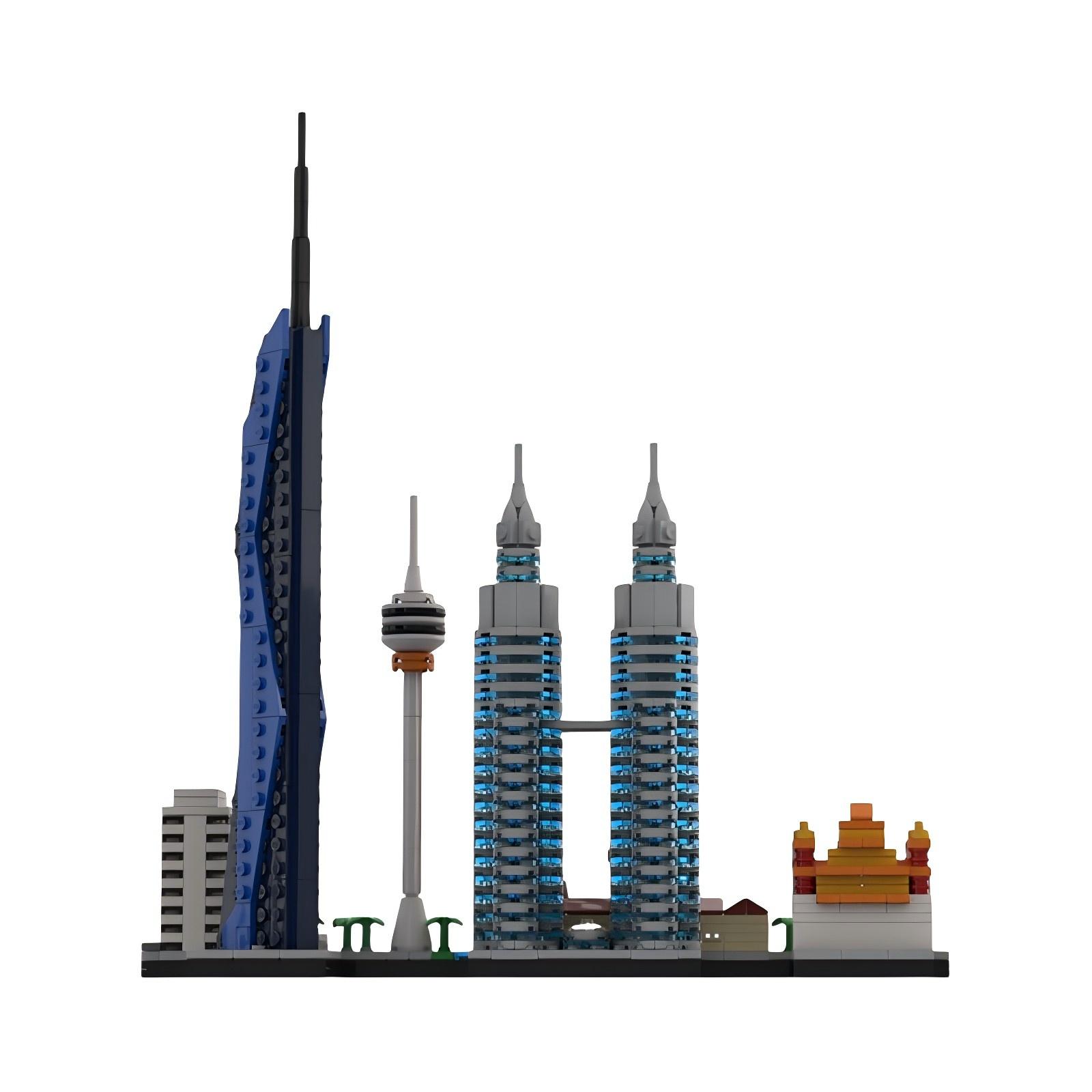 マレーシア都市ランドマーク建築ストリートビュー組み立てブロッ - Kids Toys Malaysia のレビューと価格