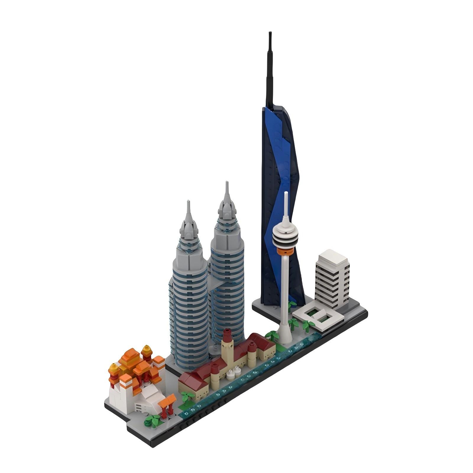 マレーシア都市ランドマーク建築ストリートビュー組み立てブロッ - Kids Toys Malaysia のレビューと価格